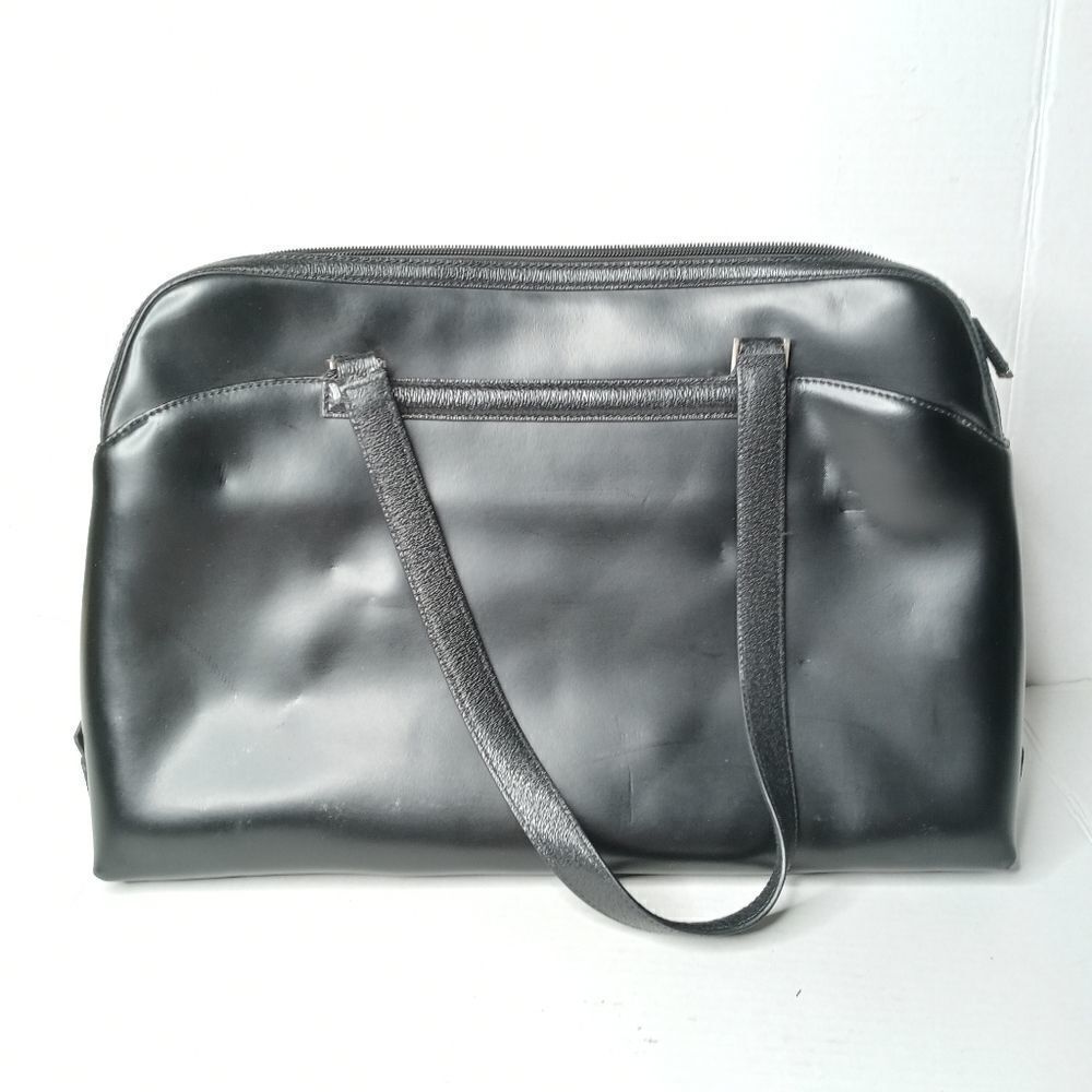Hartmann Black Leather Briefcase/ Bag